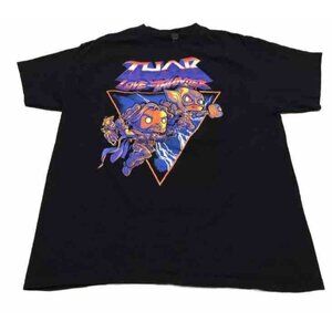 Funko Pop Tees Thor Love and Thunder Shirt Marvel T-Shirt Size Small Adult Black
